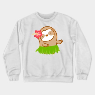 Cute Hawaiian Sloth Crewneck Sweatshirt